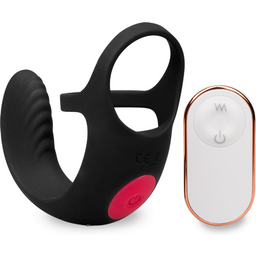 Masseur de testicules double anneau cockring vibrant Shape