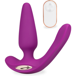 Plug anal avec stimulateur de zone intime masculine ou clitoris Athena