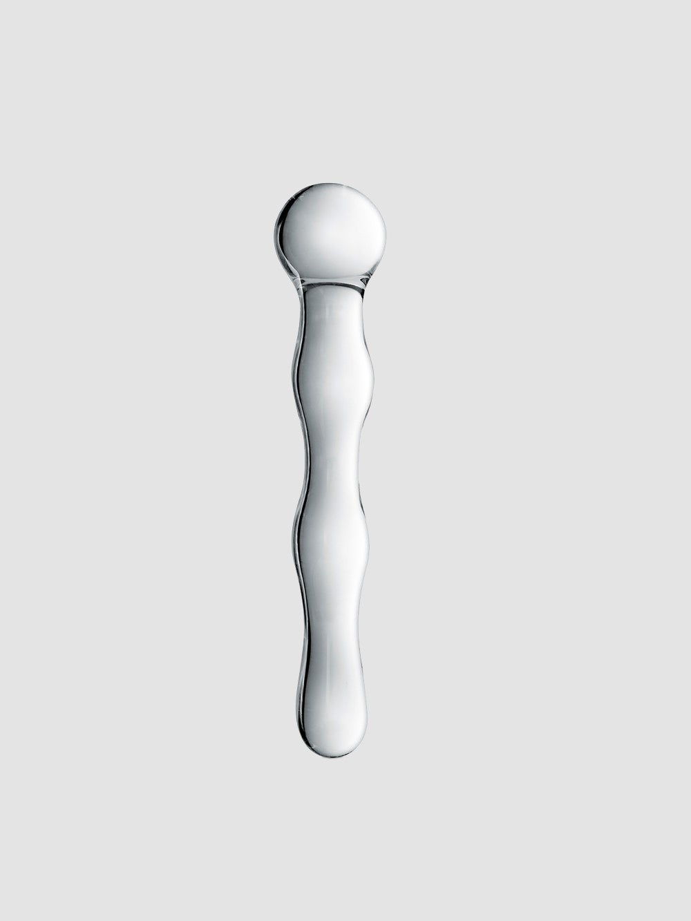 Dildo en Verre Ondulé Point G Glossy N°10