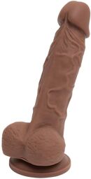 Gode ventouse silicone 15,2 cm Luxe Chair marron