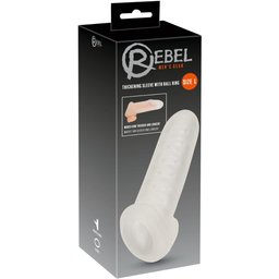 - Gaine Épaississante avec Anneau Scrotal - 18 cm