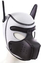 Cagoule Puppy néoprène Noir-Blanc