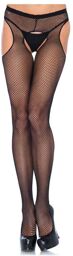 Collant Porte-Jarretelles 1402 Résille Noire Noir