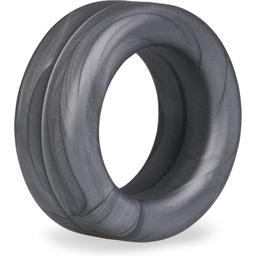 Anneau pénis ring pénien en silicone médical Drew - Cockring penien pour homme et couple - Gris métallique