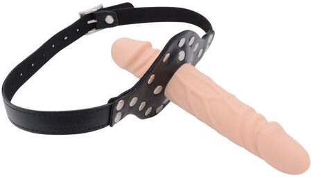 Bâillon Pénis Double Cock M 13 x 3.3cm