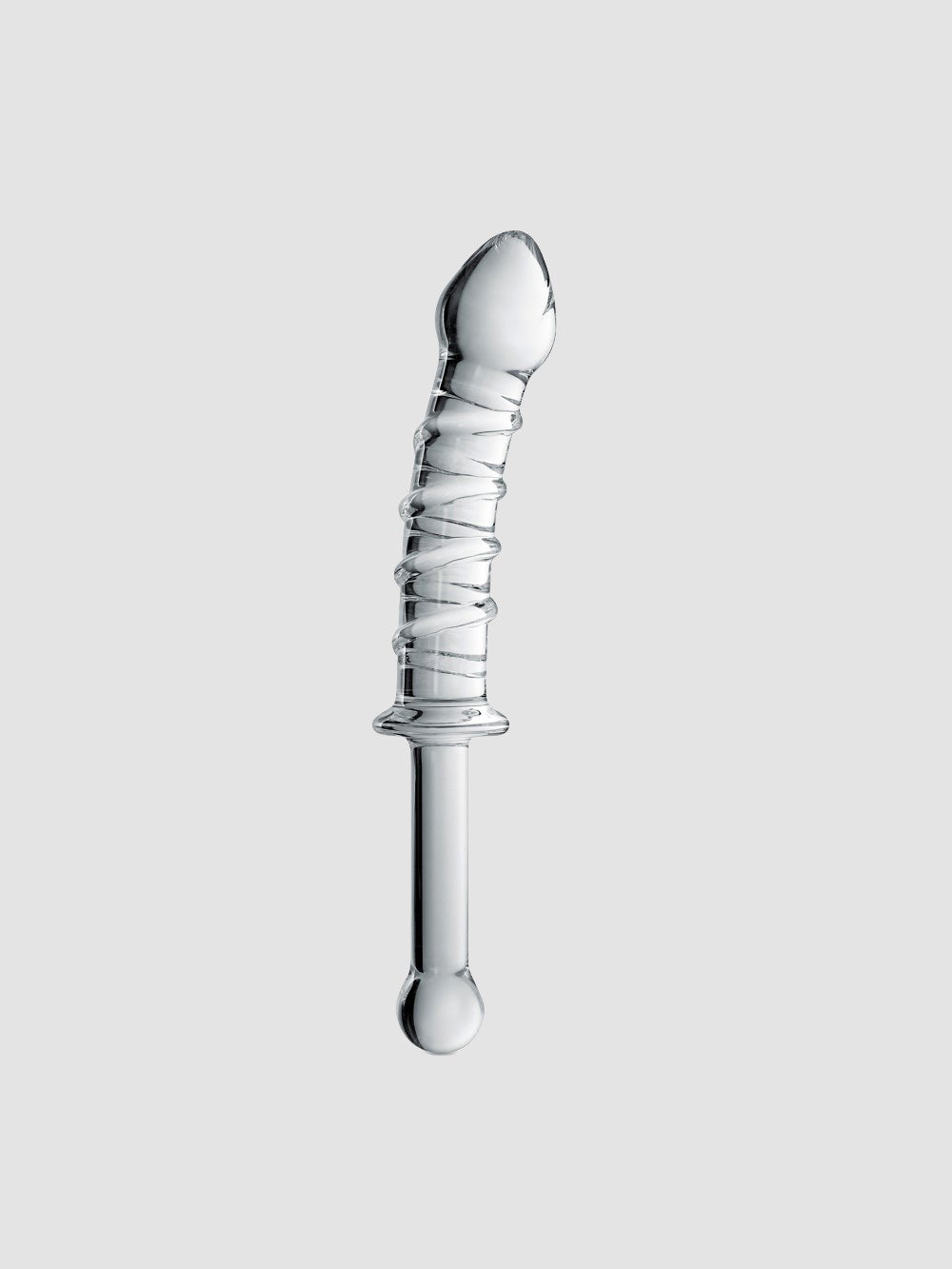 Dildo en Verre Point G avec Poignée Glossy N°16