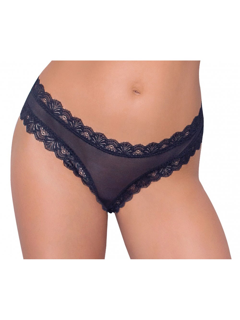 Culotte Laçage Dentelle Noir