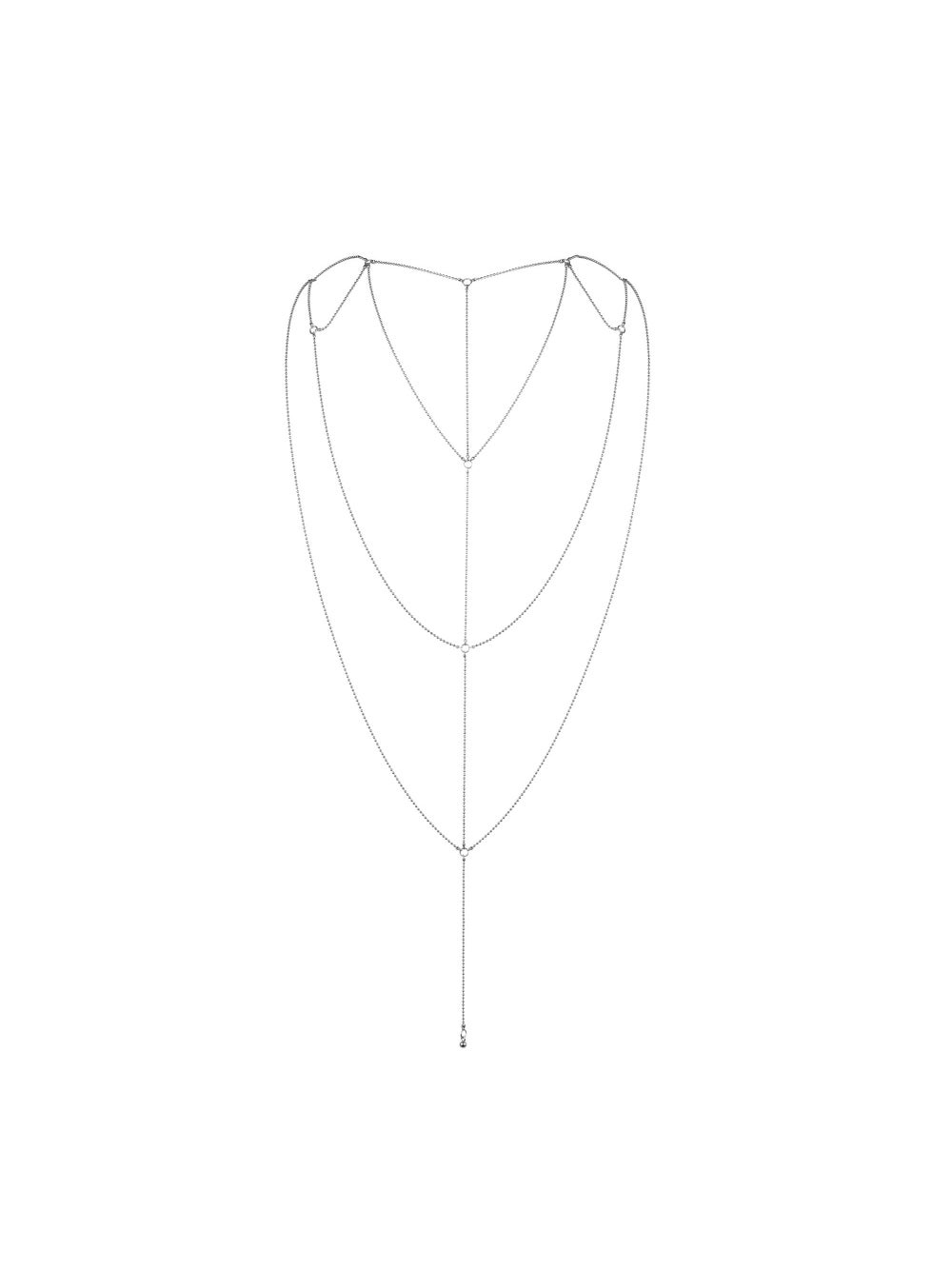 Bijoux Dos et Décolleté en Chaînettes Métalliques Magnifique
