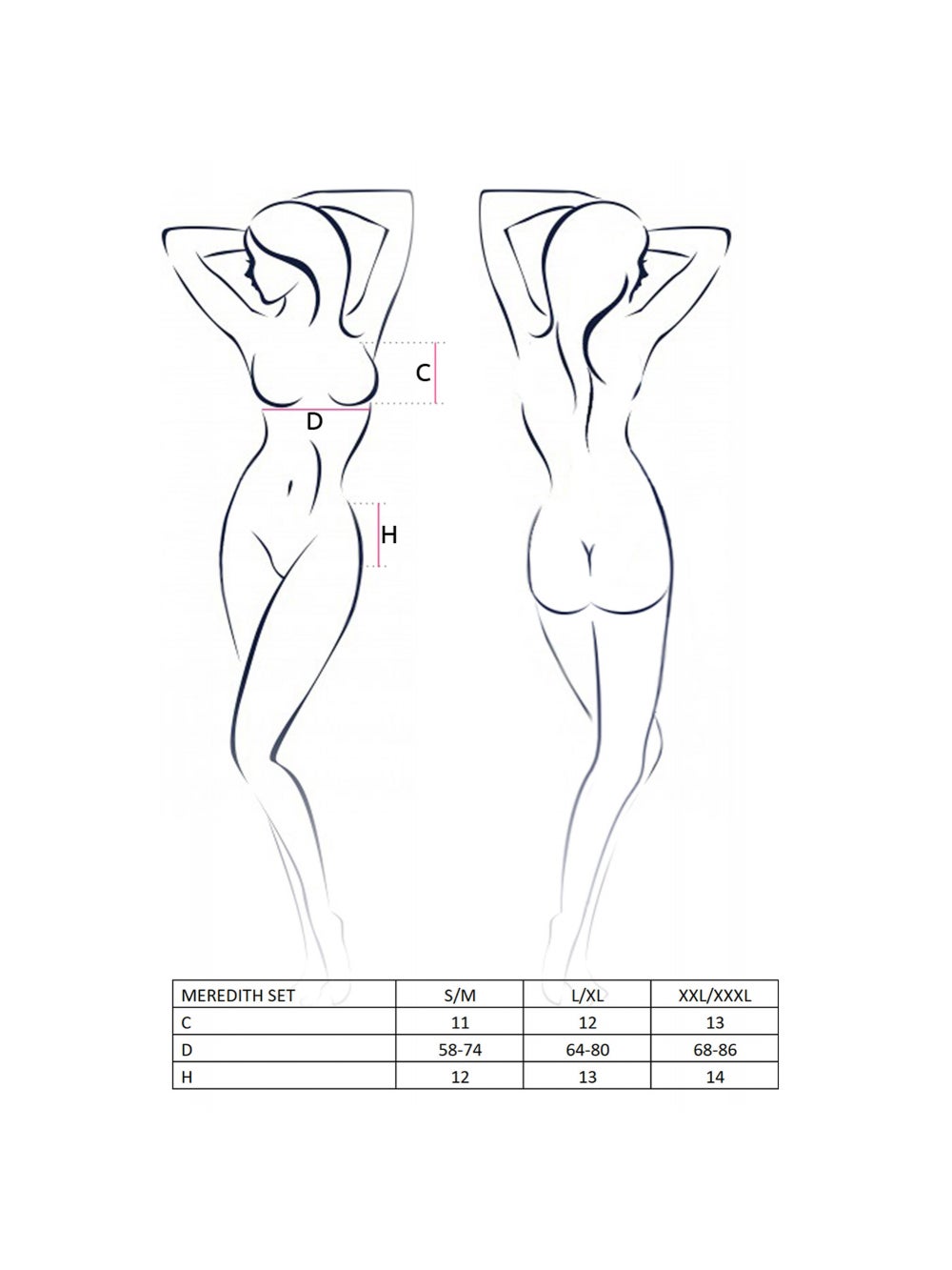 Ensemble 3 Pièces Meredith Noir