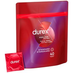 - Préservatifs Thin Feel Extra Lube - 40 pièces