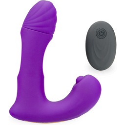 Vibromasseur vibro homme gode anal Stimulateur prostatique vibrant et flapping Noxis - Violet