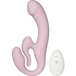 Double Trouble Gode-ceinture Sans Harnais 19 cm
