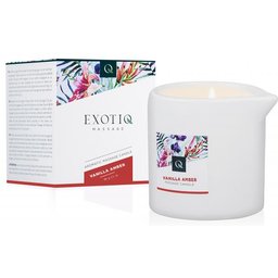 Bougie de massage Exotiq ambre à la vanille - 80 g