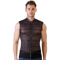 Chemise powernet avec rayures wetlook