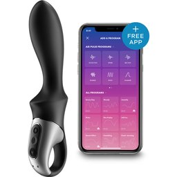 Gode Anal ou Point-G Chauffant et Connecté Heat Climax