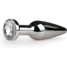 EasyToys - Plug anal métallique long - Diamant - L