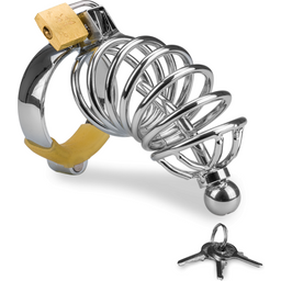 Cage de chasteté pénis et plug d'urètre Guantanamo