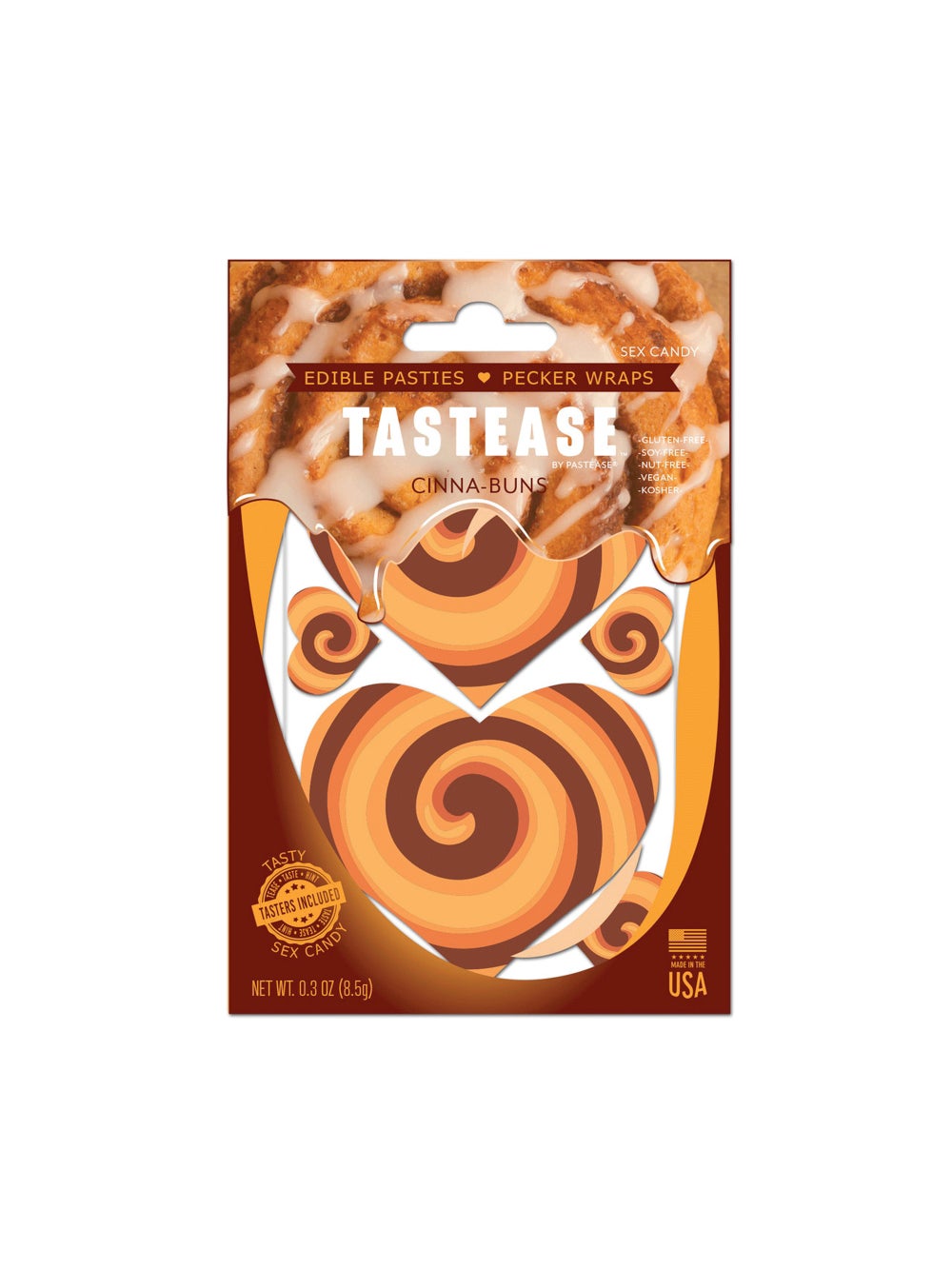 Cache-Tétons Comestibles Coeur Cannelle