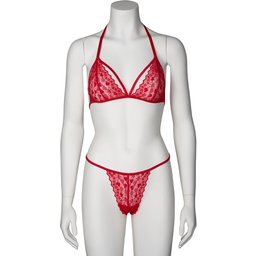 Elva Ensemble de Lingerie Rouge