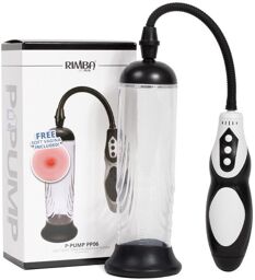 P-Pump - P-Pump PP06 - Agrandisseur de pénis avec télécommande et gaine vaginale - Noir