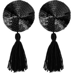 Cache-têtons Black Glitter