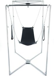 Kit Sling Cuir Triangle Noir Armature Grise