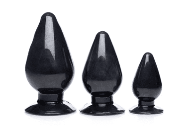 Set triple Plug Anal Noir