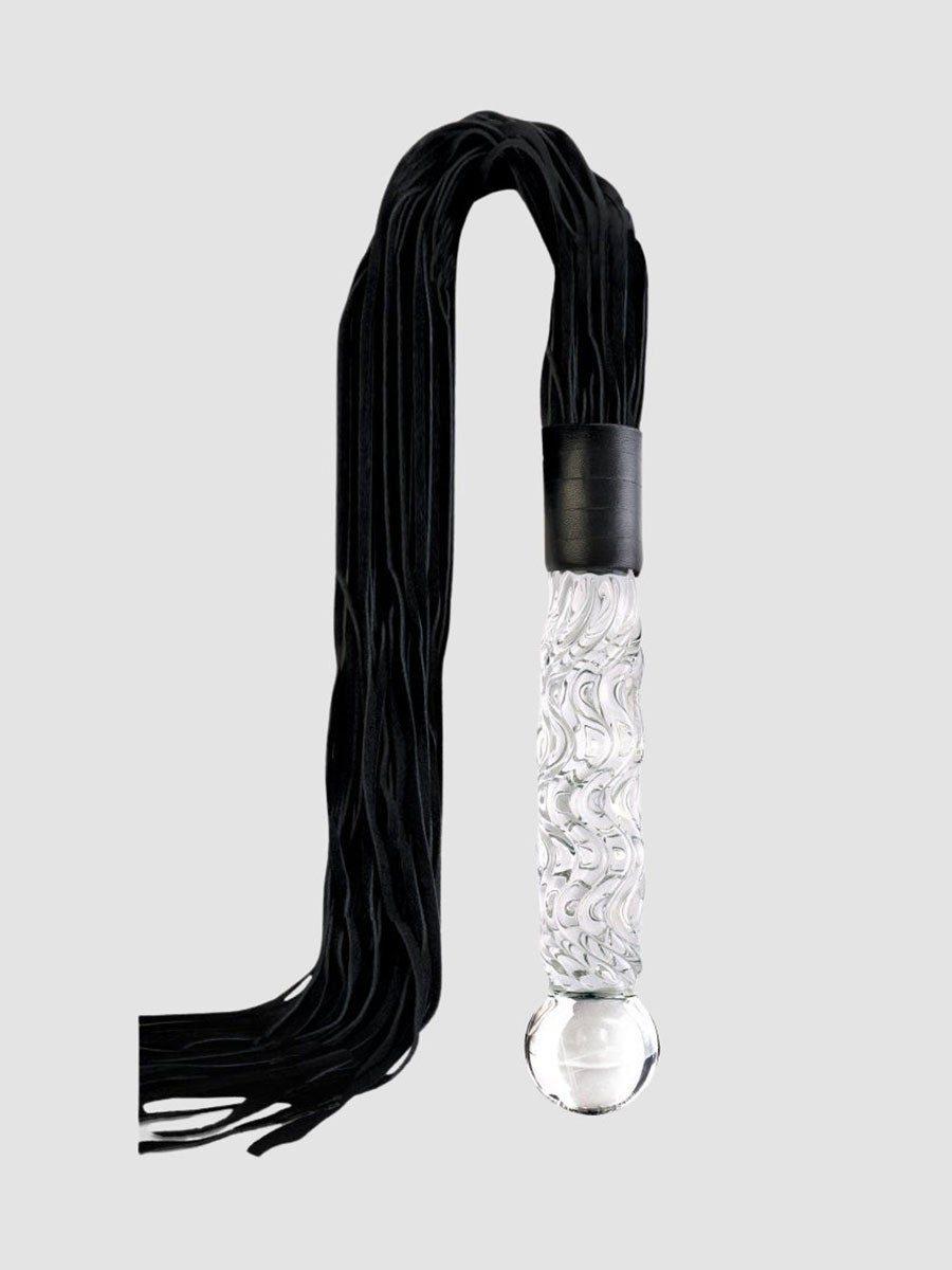 Dildo en verre et martinet Icicles No. 38