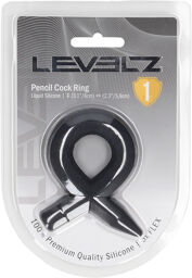 Cockring en silicone liquide Pencil - Noir