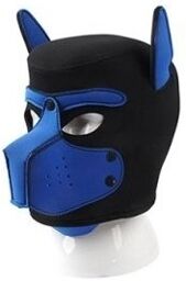 Masque Puppy Néoprène Dog On Noir-Bleu
