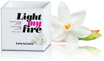 Bougie de Massage Light My Fire Musc Blanc