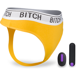 String avec stimulateur vibrant télécommandé