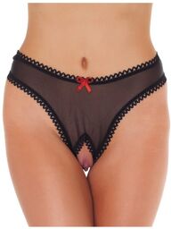 String Ouvert - Talle unique - Noir