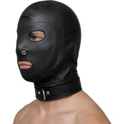 Masque en cuir avec anneau en D