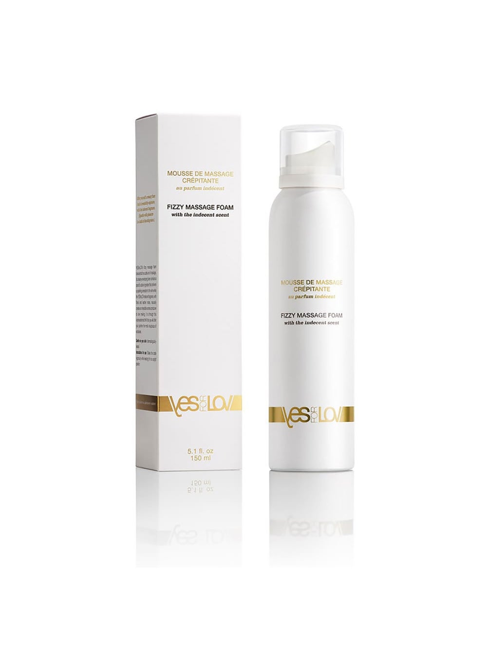 Mousse de massage crépitante au parfum indécent 150 ml