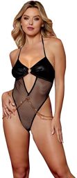Body string avec chaine doré à la taille Noir