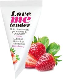 Berlingot Huile de Massage Chauffante Fraise - Love Me Tender - 10 ml