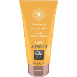 - Lubrifiant comestible au thé blanc et pêche - 75 ml