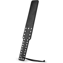 Paddle noir similicuir et rivets BDSM 38,0cm