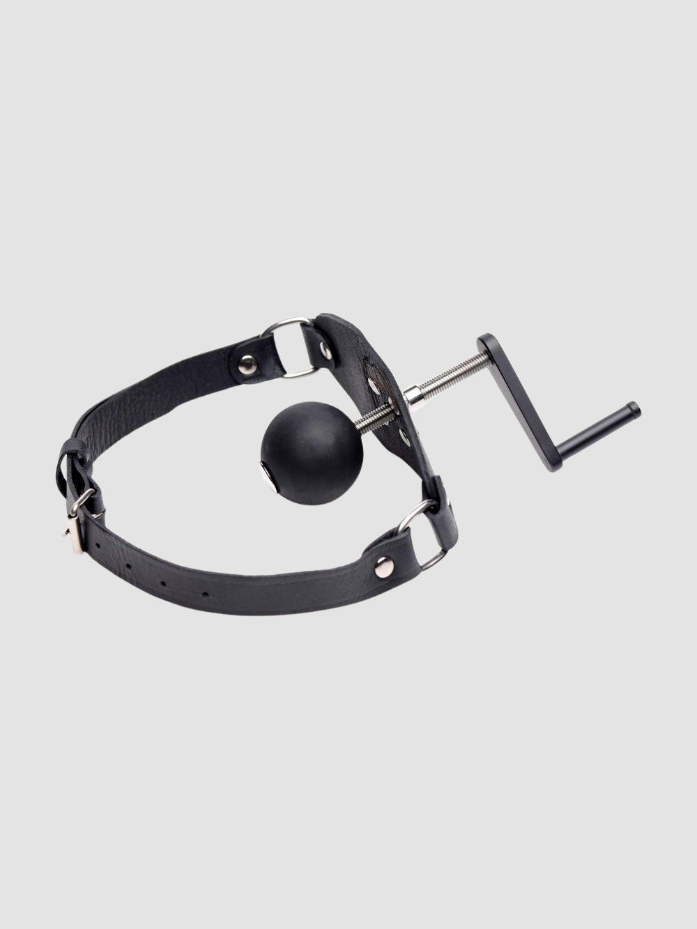 Bâillon à vis cuir et silicone The Killer