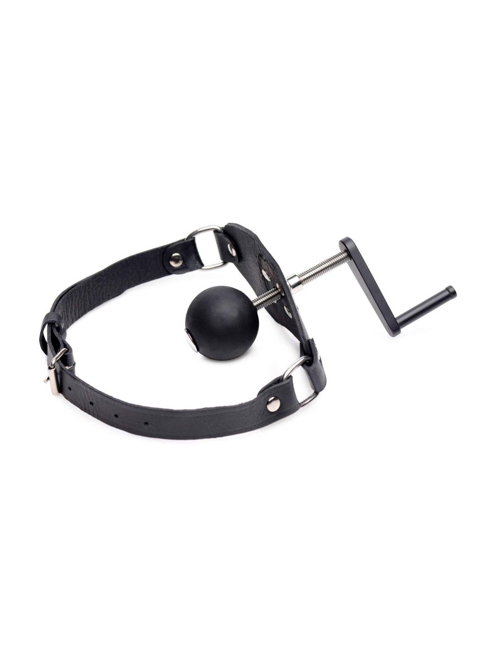 Bâillon à vis cuir et silicone The Killer