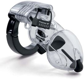 Cage de Chasteté E-Stim Pubic Enemy No 2 Argenté