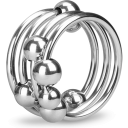 Anneau pénis ring cockring métal 8 boules Altar