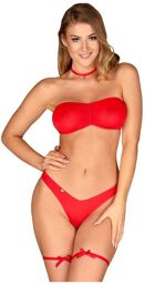 Ensemble 4 Pièces Mère Noël Kissmas Rouge Rouge