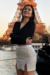 Jupe courte blanche Cassandra - LSL3-SWHT Blanc