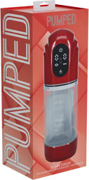 TechnoThrust - Pompe de Masturbation Automatique Étanche - Rouge Métallique