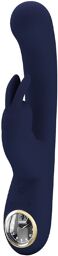 Lamar - Vibrateur Lapin avec affichage digital LED - Bleu foncé
