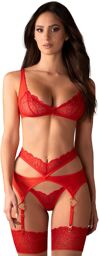 Cupide Desir ensemble 3 pièces Rouge