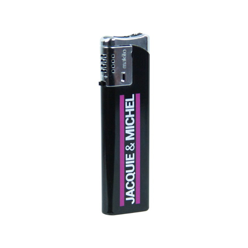 Briquet noir Jacquie et Michel