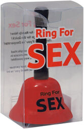 Cloche en métal rouge pour jeux coquins